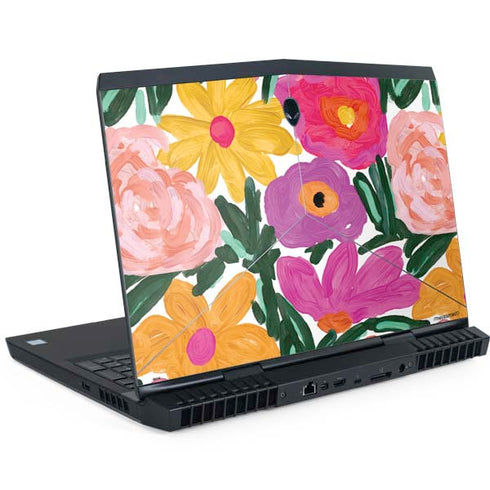 Bouffants and Broken Hearts Painterly Garden Dell Alienware Skin